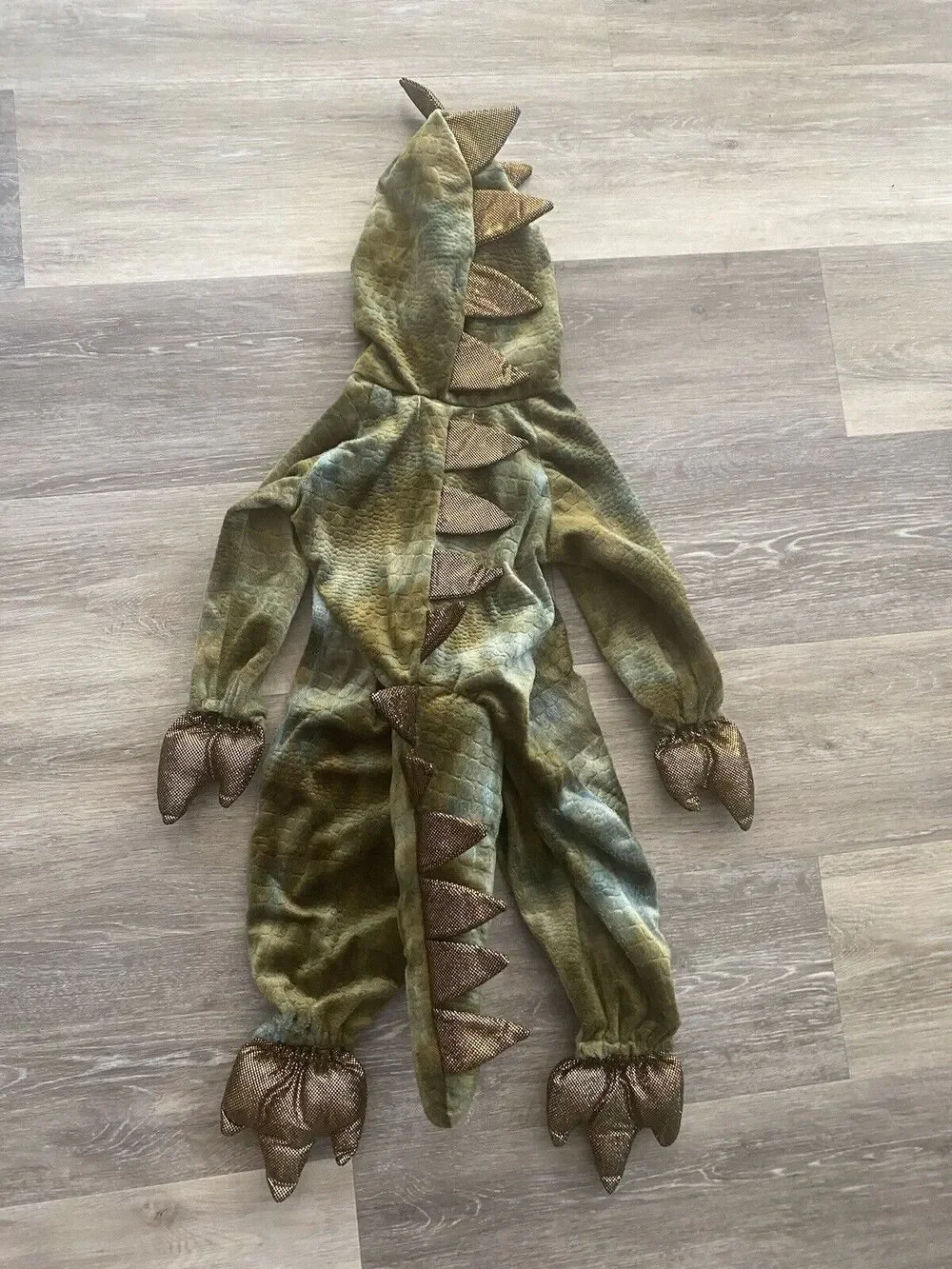 Princess Paradise Toddler dragon costume Full front zip Hood and tail 6-12 Month